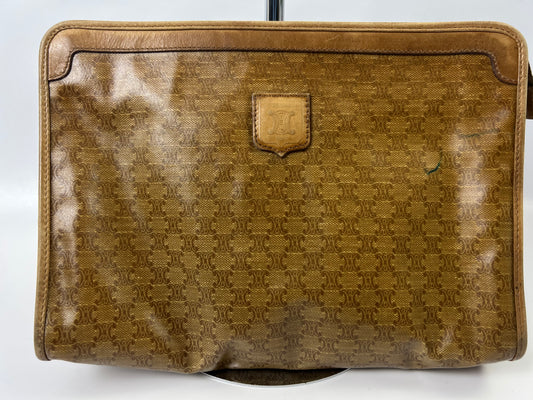 CELINE Macadam Pattern Clutch Bag