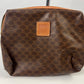 CELINE Macadam Pattern Clutch Bag Brown