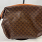 CELINE Macadam Pattern Clutch Bag Brown