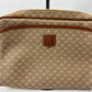 CELINE Macadam Pattern Clutch Bag Lite Brown