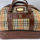 Burberry Golf Duffle/Suitcase/ Nova Check Pattern Weekend Bag