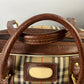 Burberry Golf Duffle/Suitcase/ Nova Check Pattern Weekend Bag