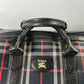 Burberry Boston Nova Check Duffle Bag Travel Blue