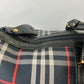 Burberry Boston Nova Check Duffle Bag Travel Blue