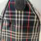 Burberry Boston Nova Check Duffle Bag Travel Blue