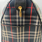 Burberry Boston Nova Check Duffle Bag Travel Blue