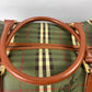 Burberry Boston Nova Check Duffle Bag Travel Green