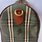 Burberry Boston Nova Check Duffle Bag Travel Green