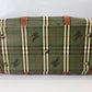 Burberry Boston Nova Check Duffle Bag Travel Green