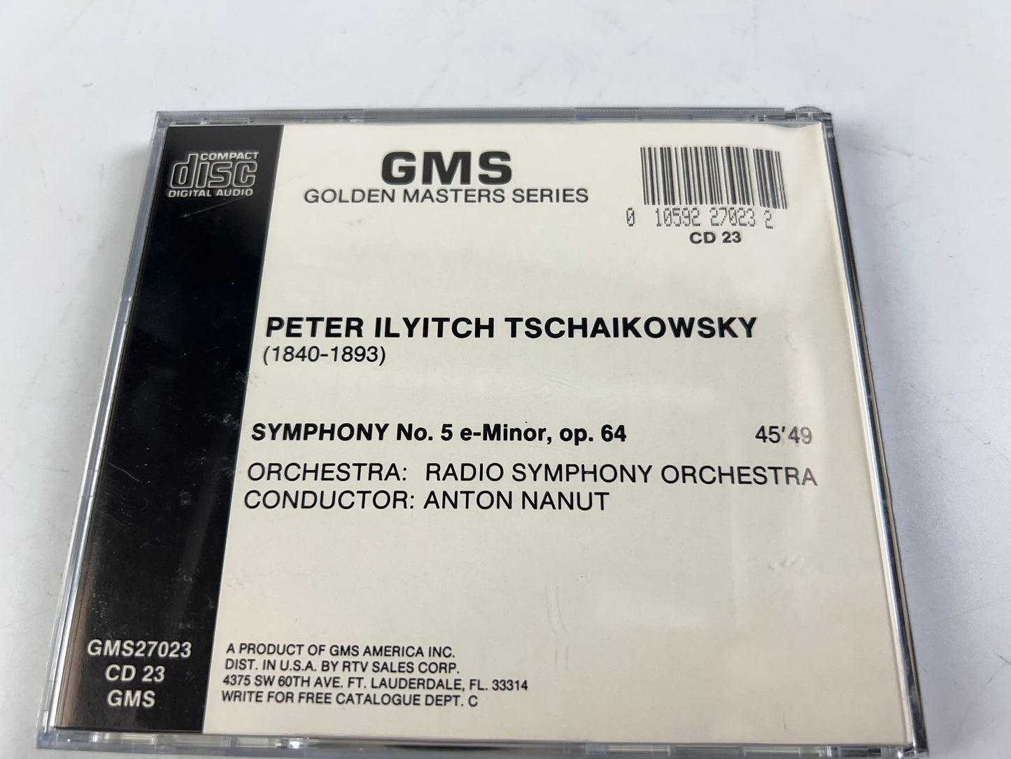 Tchaikovsky : Symphonie No. 5 e-Minor Op. 64 (CD Golden Masters Series)