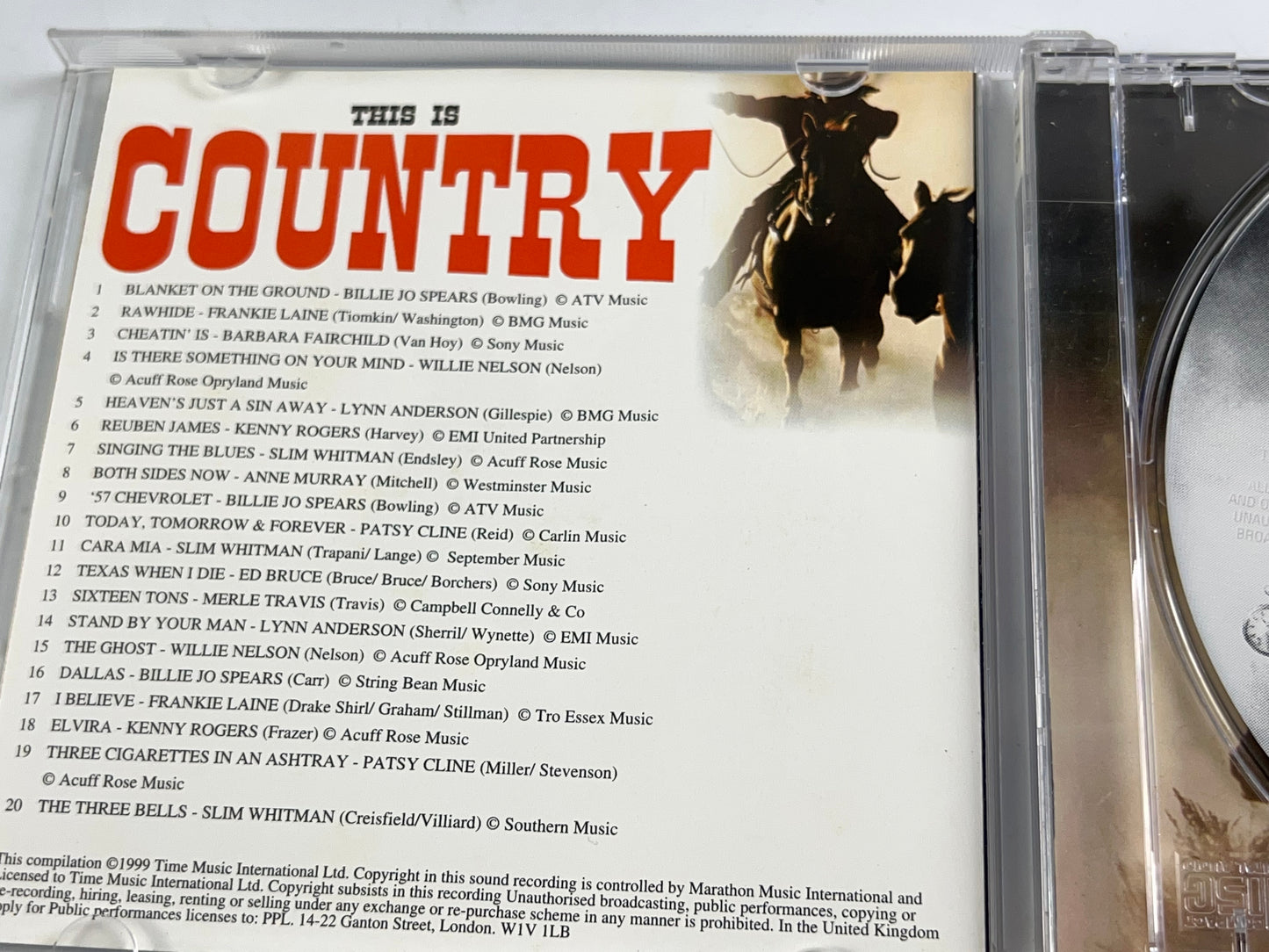 This Is Country [Original Artists] CD Kenny Rogers Patsy Kline Etc