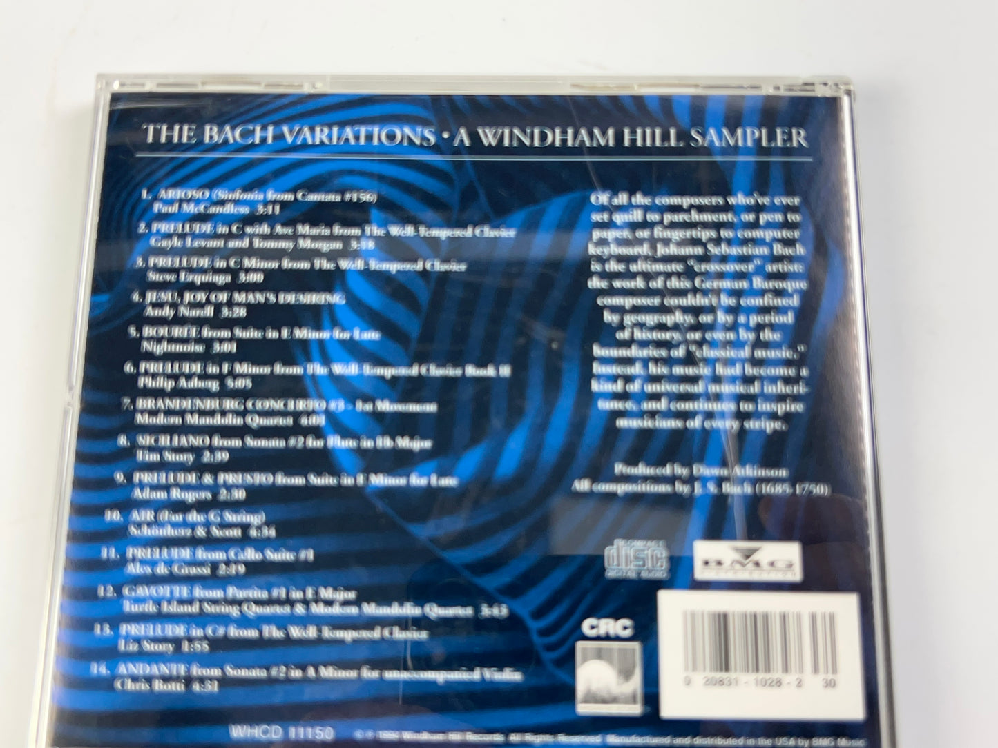 The Bach Variations CD A Windham Hill Sampler