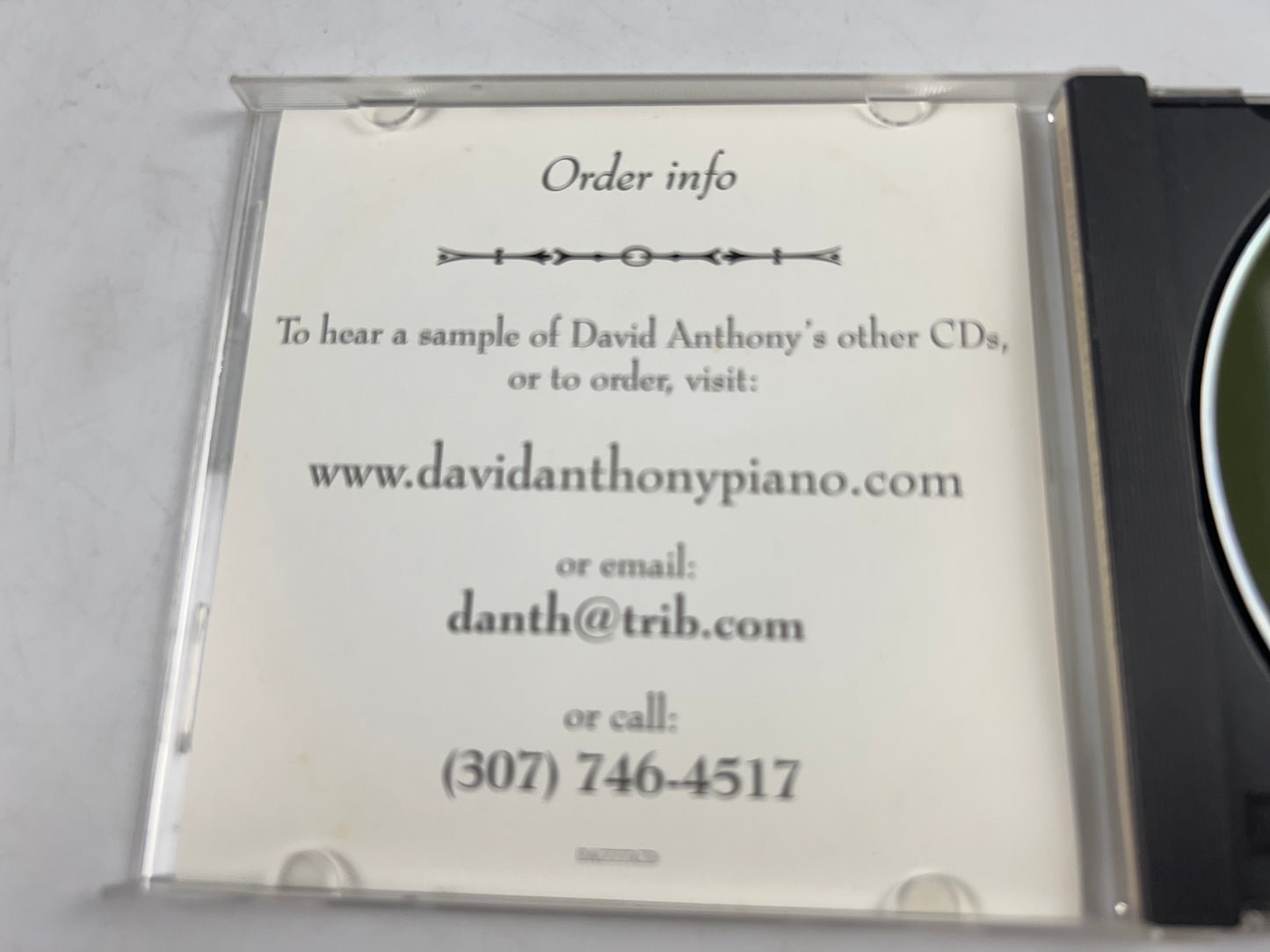 Somewhere In The Black Hills - Piano Music by David Anthony (CD, 1993)