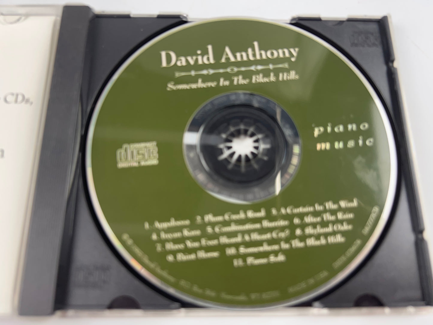 Somewhere In The Black Hills - Piano Music by David Anthony (CD, 1993)