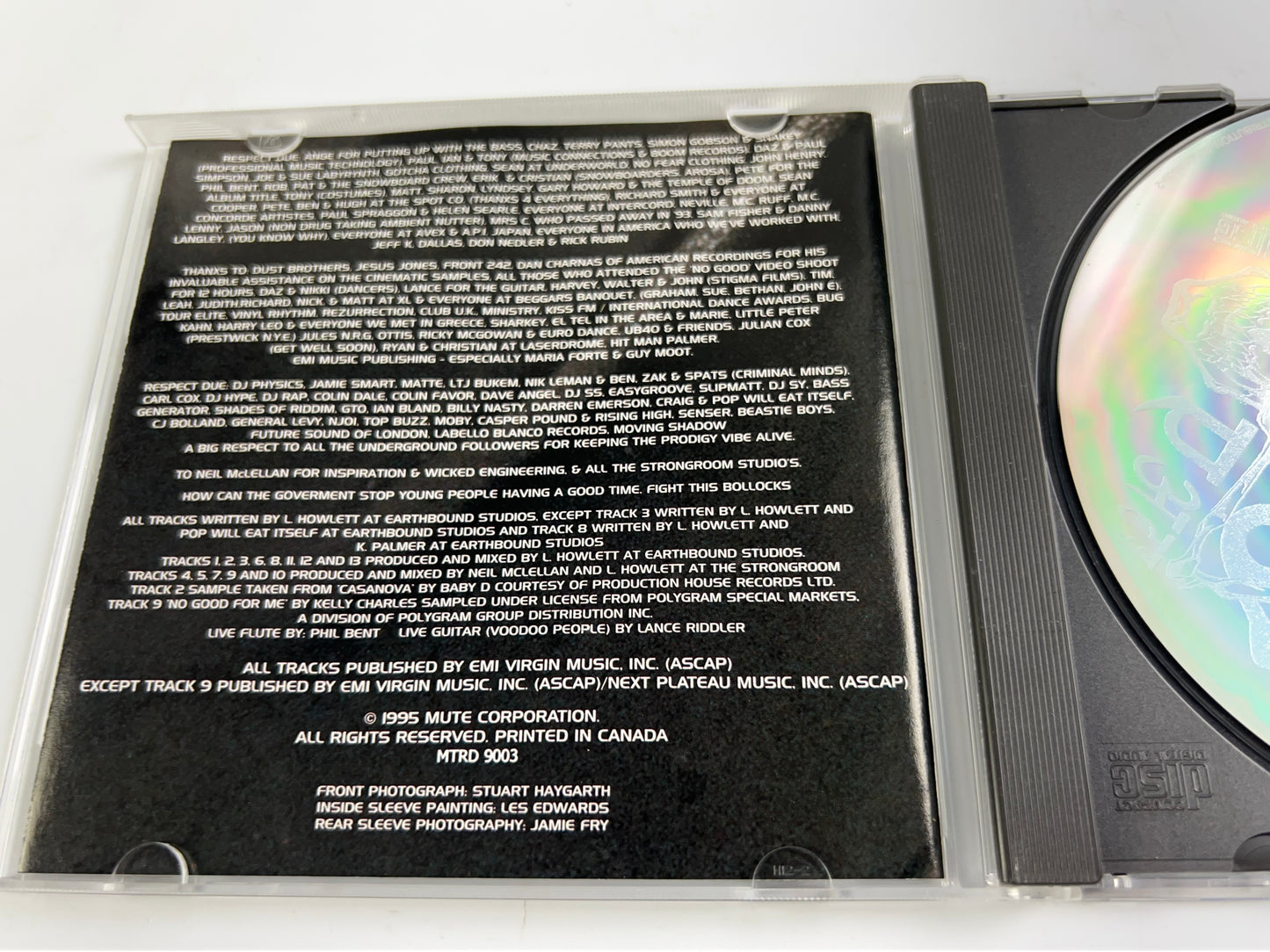 Prodigy Music For The Jilted Generation Intro Break & Enter There Law Full CD