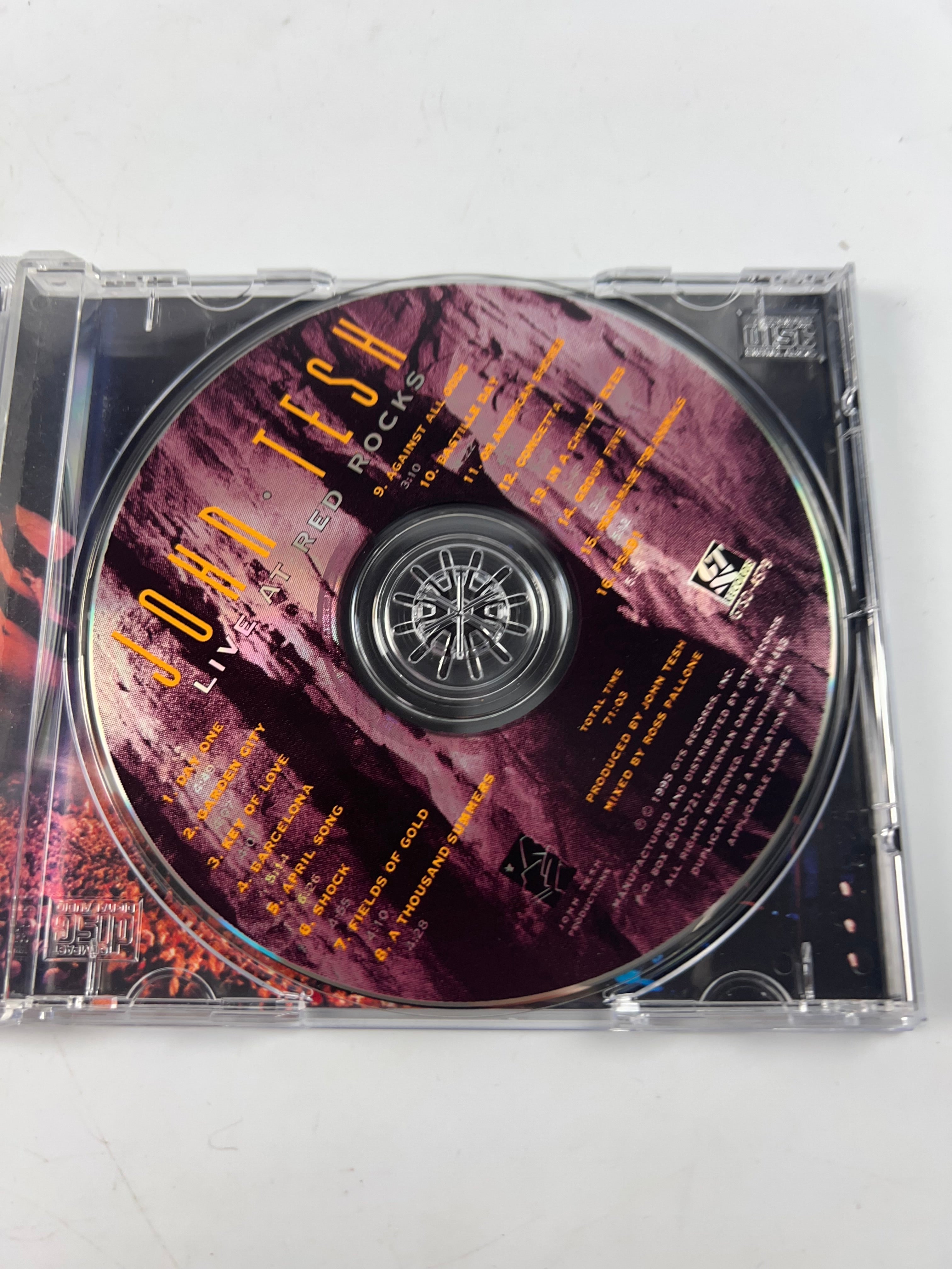 Live At Red Rocks - John Tesh (1995, GTS Records Club Edition, CRC