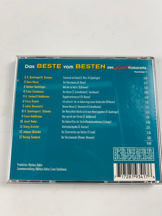 Helmut Qualtinger Das Beste vom Besten des Wiener Kabaretts (Vol.1) (CD)