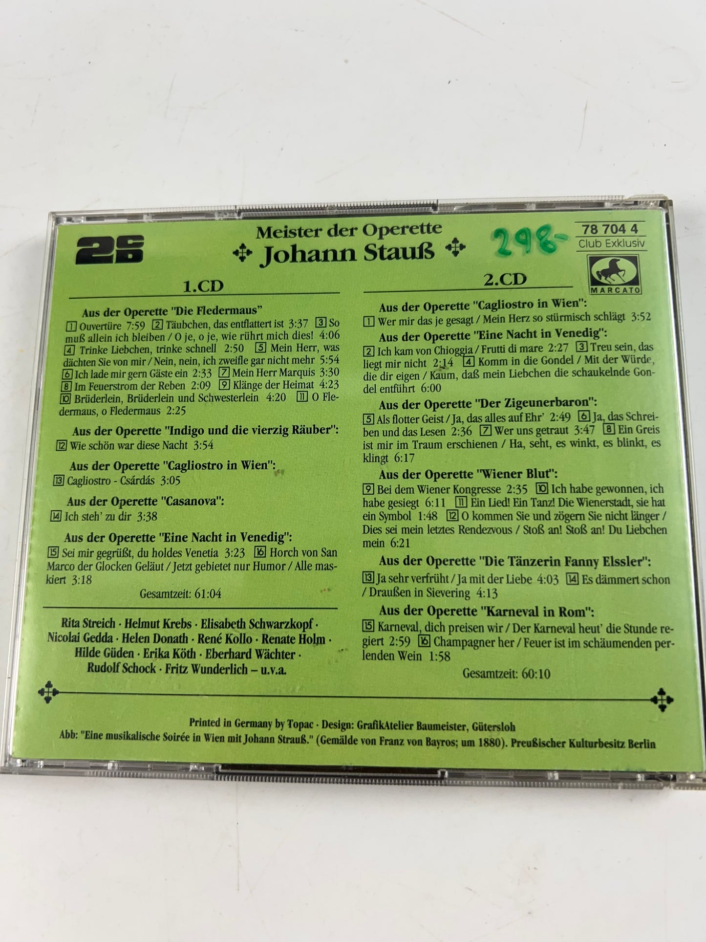 Strauss, Johann + 2CD + Master of Operetta