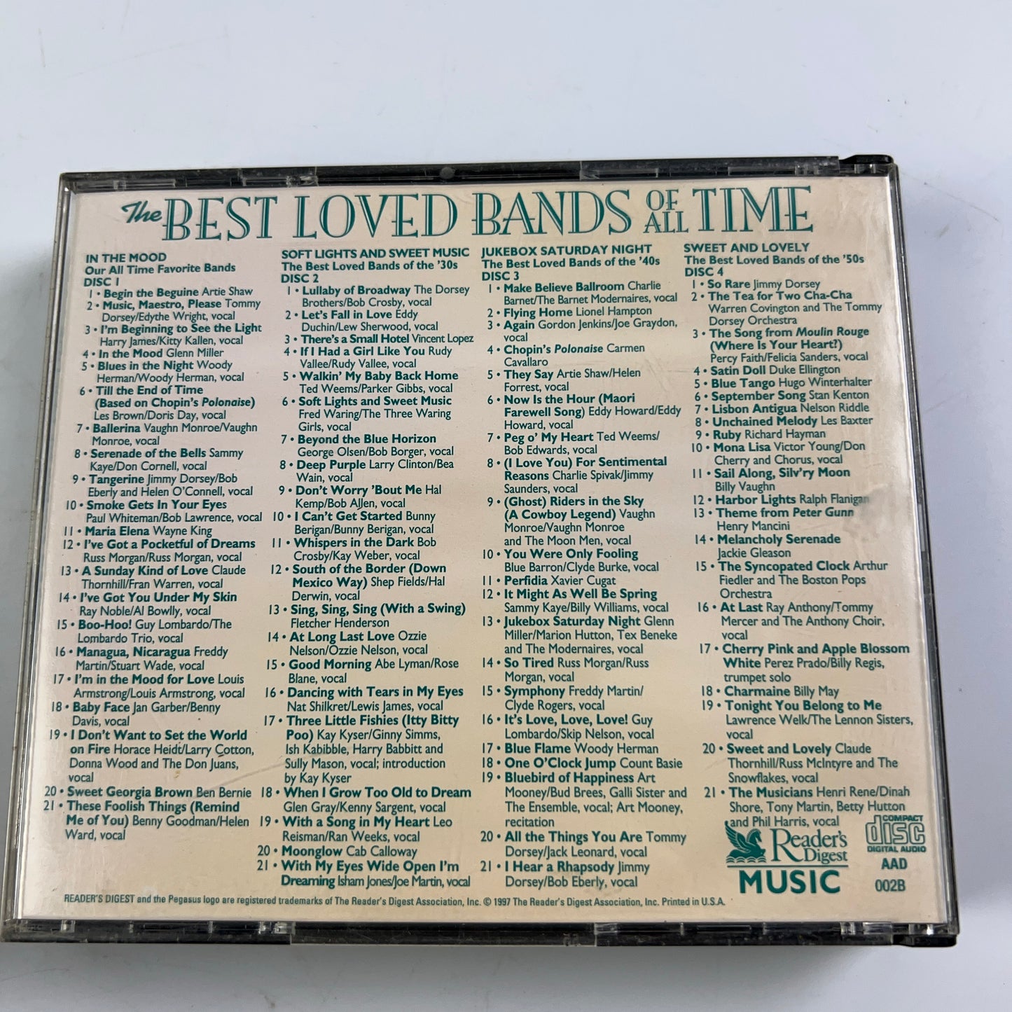 The Best Loved Bands Of All Time (4 CD) Reader's Digest