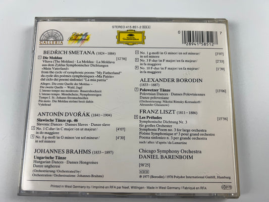 Die Moldau Slavonic Chicago Symphony Orchestra vltava (Cso/barenboim) CD