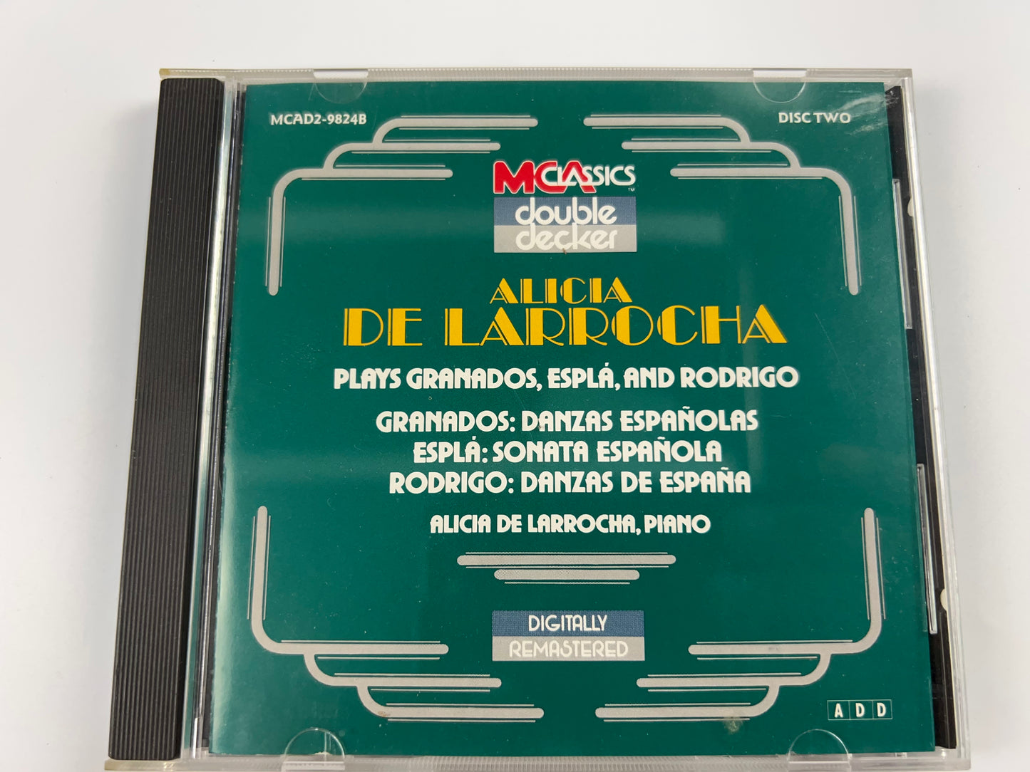 Plays Granados Espia Rodrigo - Audio CD By Alicia Delarrocha Disc 2