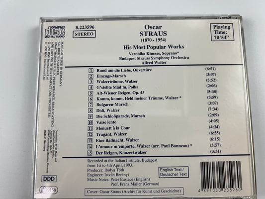 Strauss Oscar : His Most Popular Works/Alfred Walter, Budapest Strauss Sym - CD