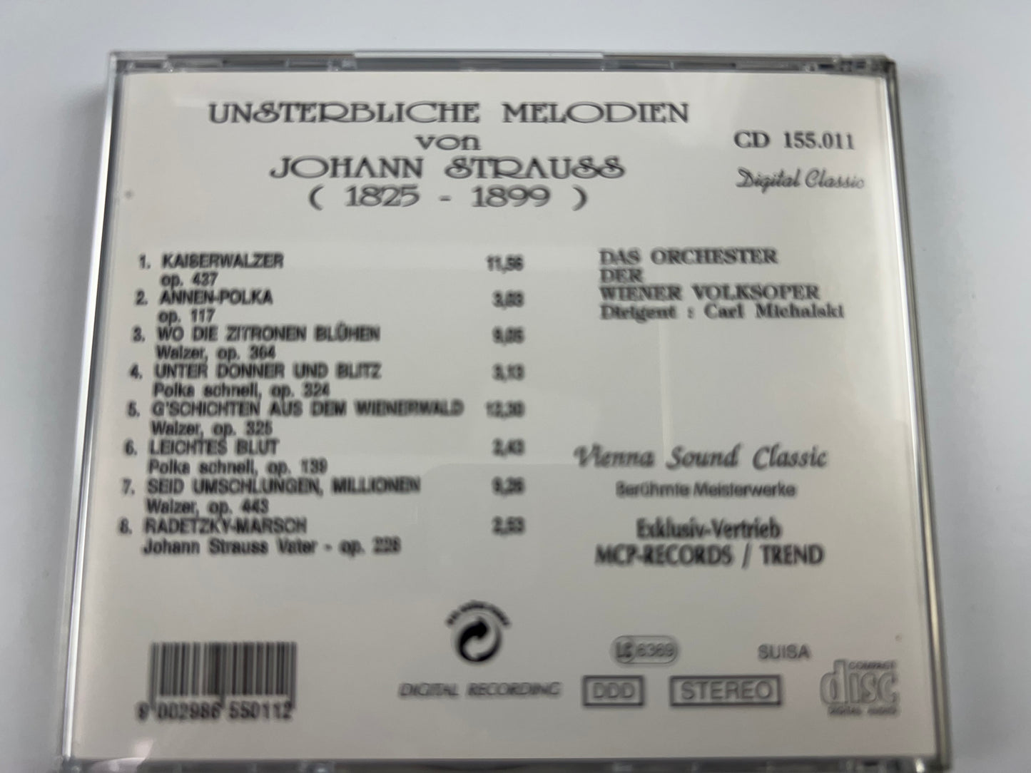 Johann Strauss: Berühmte Meisterwerke. Music-CD