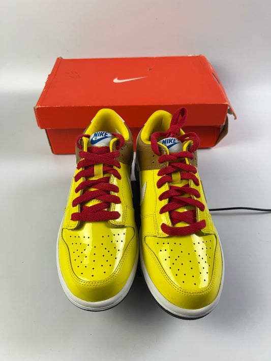 Nike SB Dunk Low SpongeBob SquarePants Yellow/White 310569-711 Size 7Y