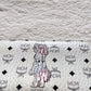 MCM Visetos Rabbit Round Zipper Long Wallet PVC Leather