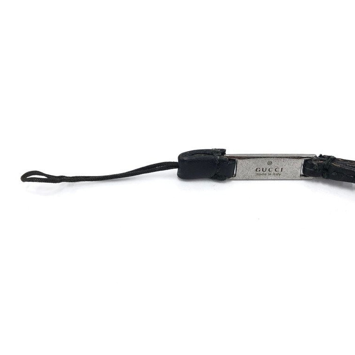 Gucci Leather Phone/Accessory Strap Black