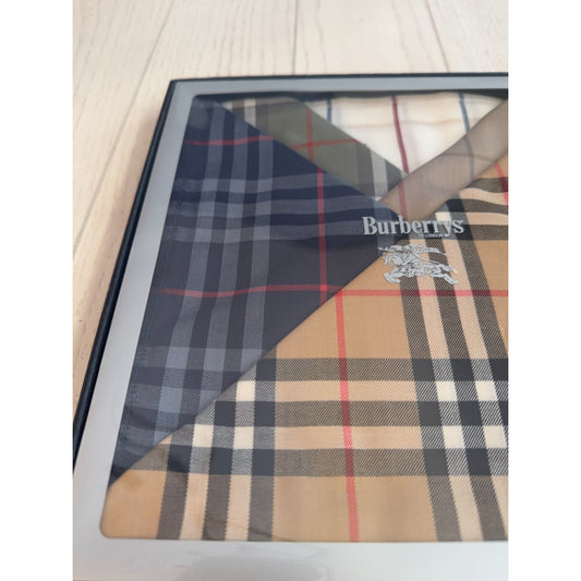 BURBERRY Nova Check Scarf Handkerchief 5 Pack Premium Authentic Gift