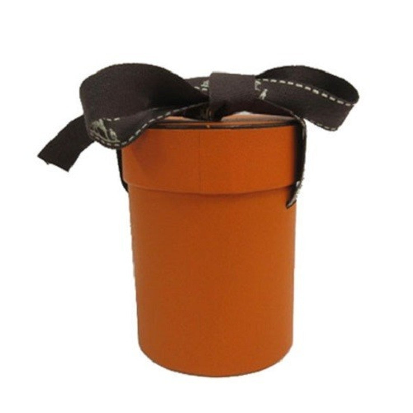 HERMES Twilly Orange Empty Gift Box With Brown Ribbon Scarf Authentic 7 x 5.5 cm