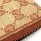 GUCCI × NY New York Yankees Gucci Shima Beige Long Wallet Round Zip