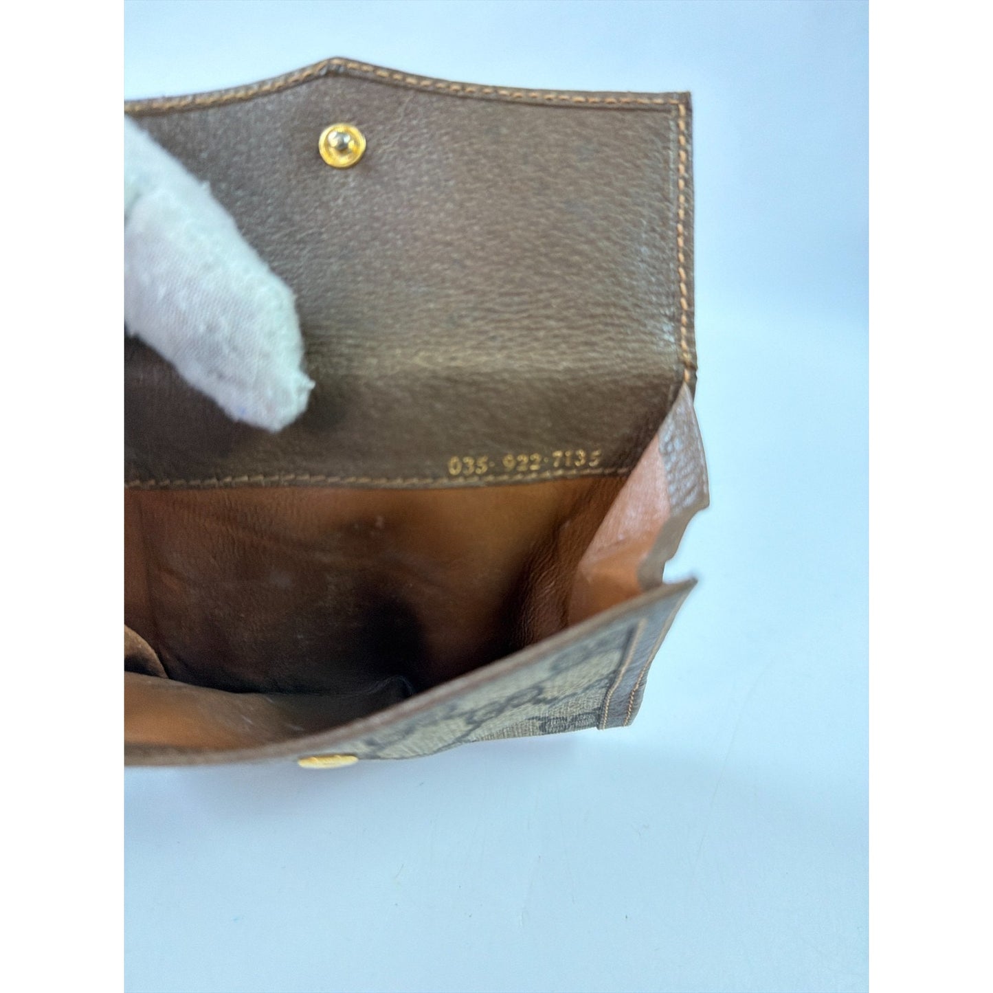 Gucci GG Supreme Canvas Wallet with Interlocking G Logo Vintage