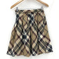 Burberry Blue Label Nova Check Skirt With Strap Beige Size 38