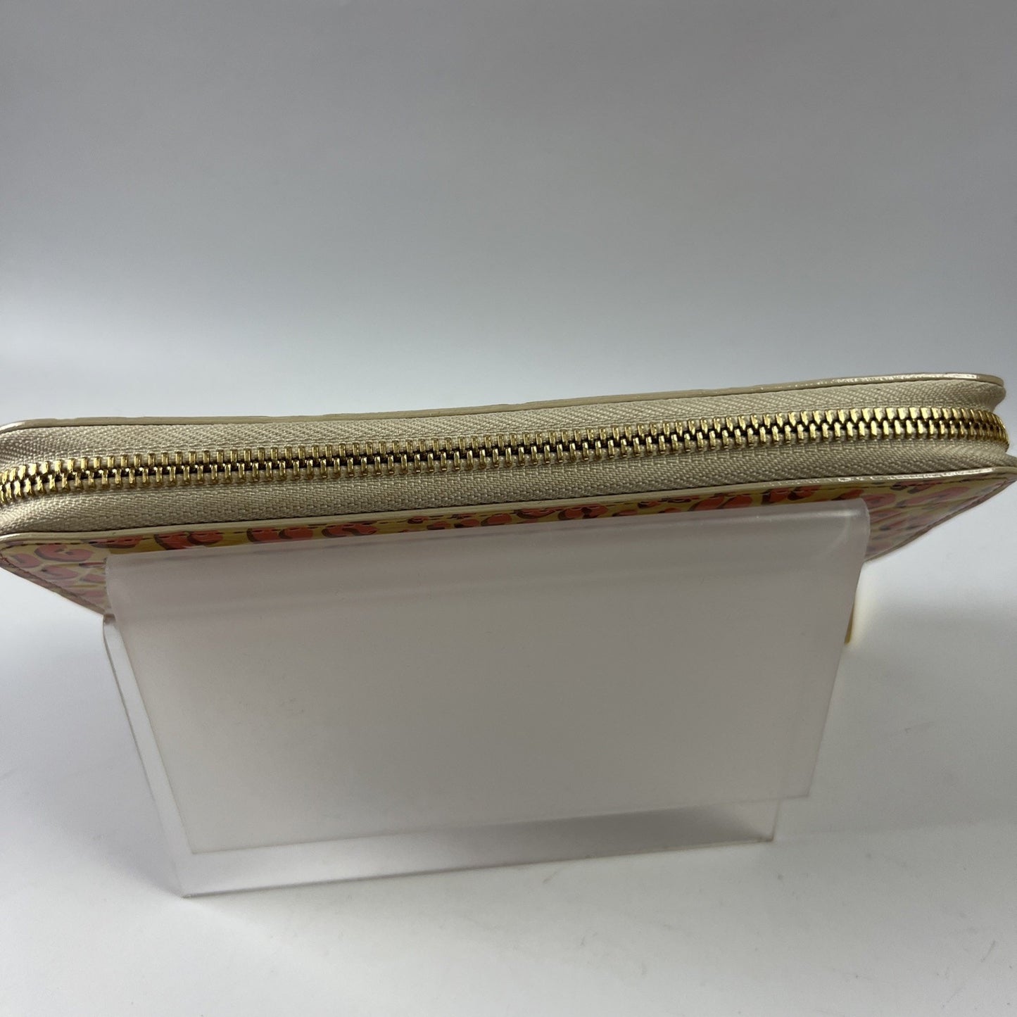 LOUIS VUITTON M91476 Vernis Leopard Zippy Wallet Zip Around Long Wallet Pink