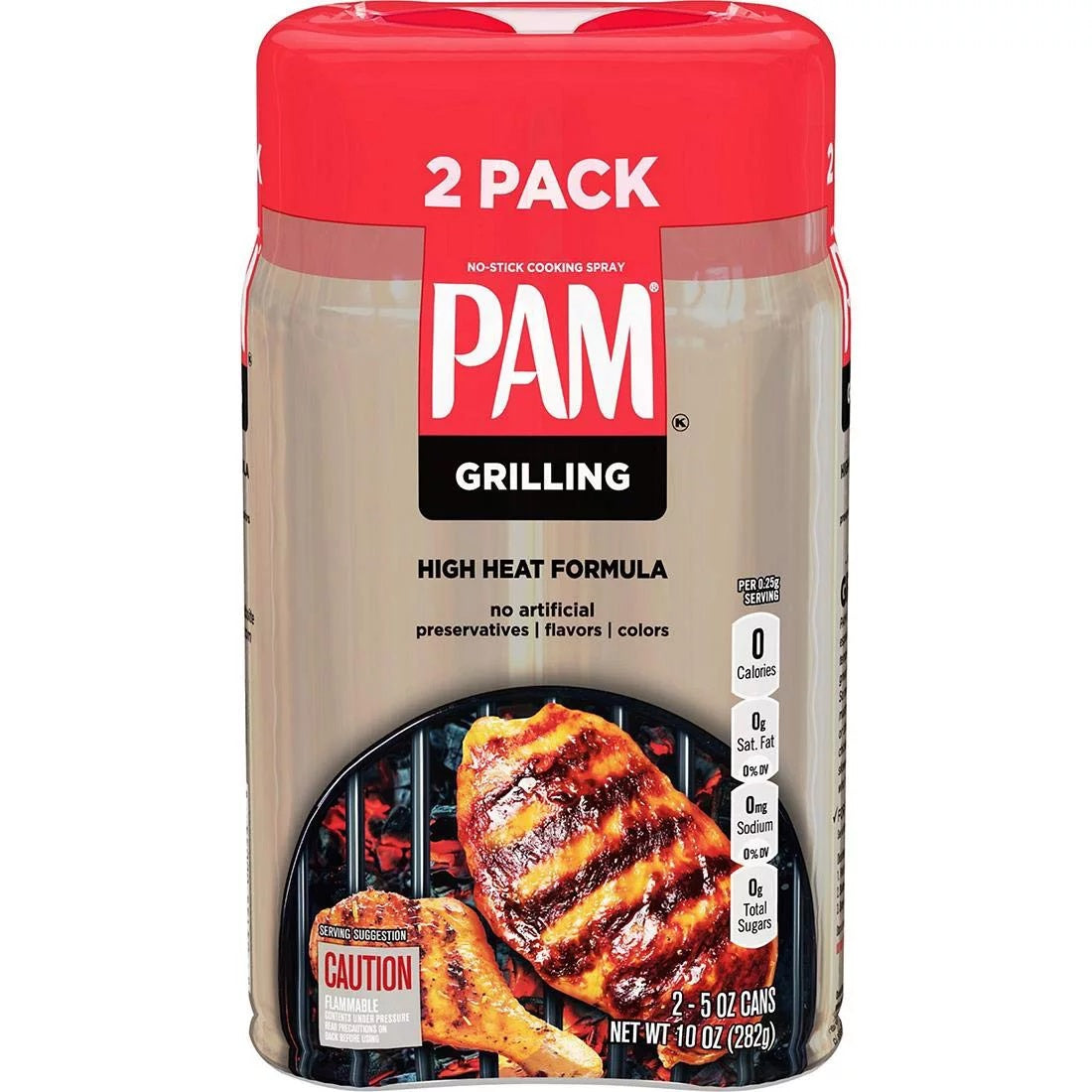 PAM Grilling Cooking Spray, 2 - 5 OZ Cans