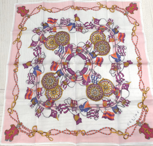 CELINE Handkerchief/Scarf 17x17