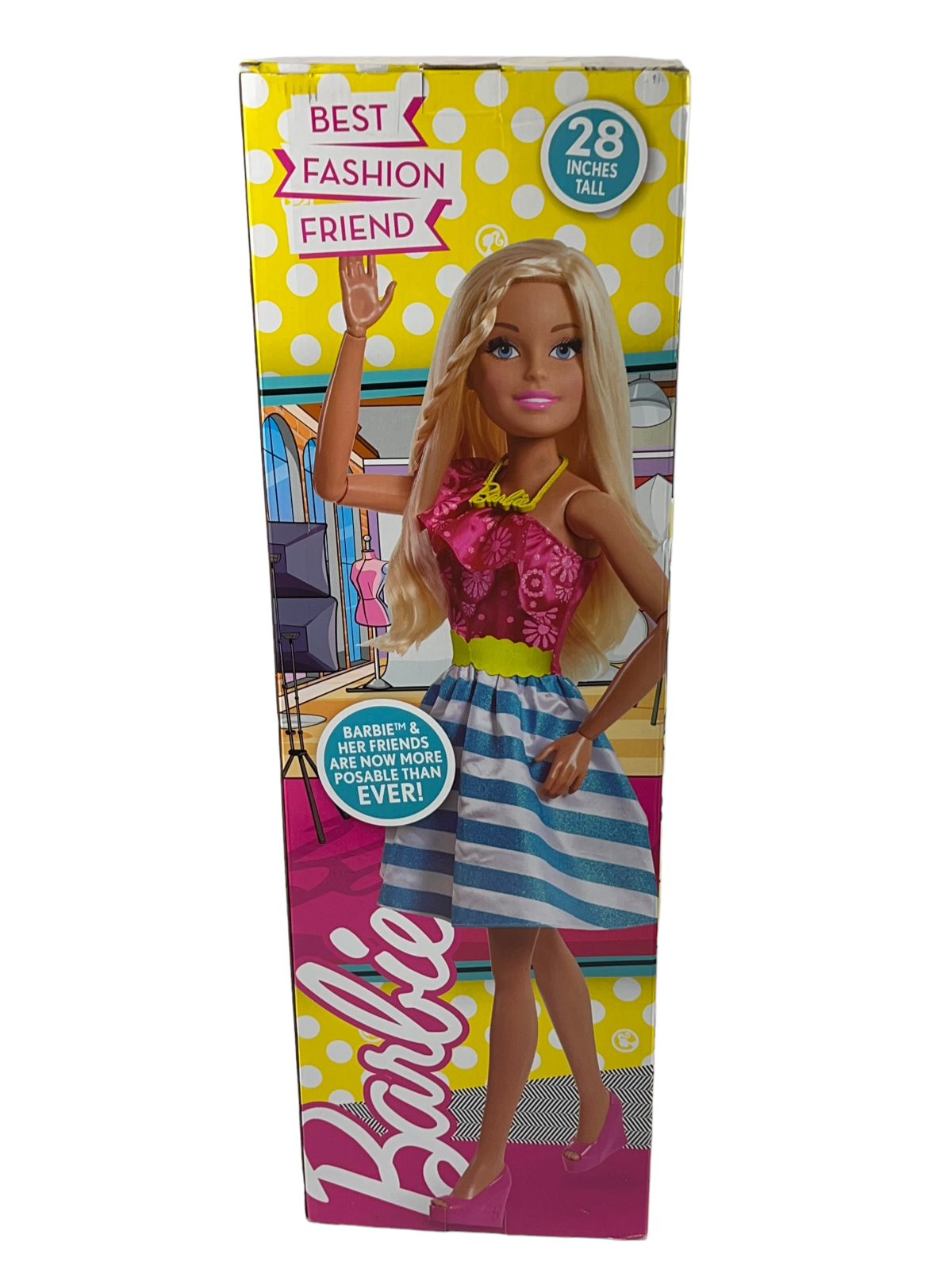 Barbie 28"  Best Fashion Friend Doll Just Play  Blonde Hair New in Box #83902