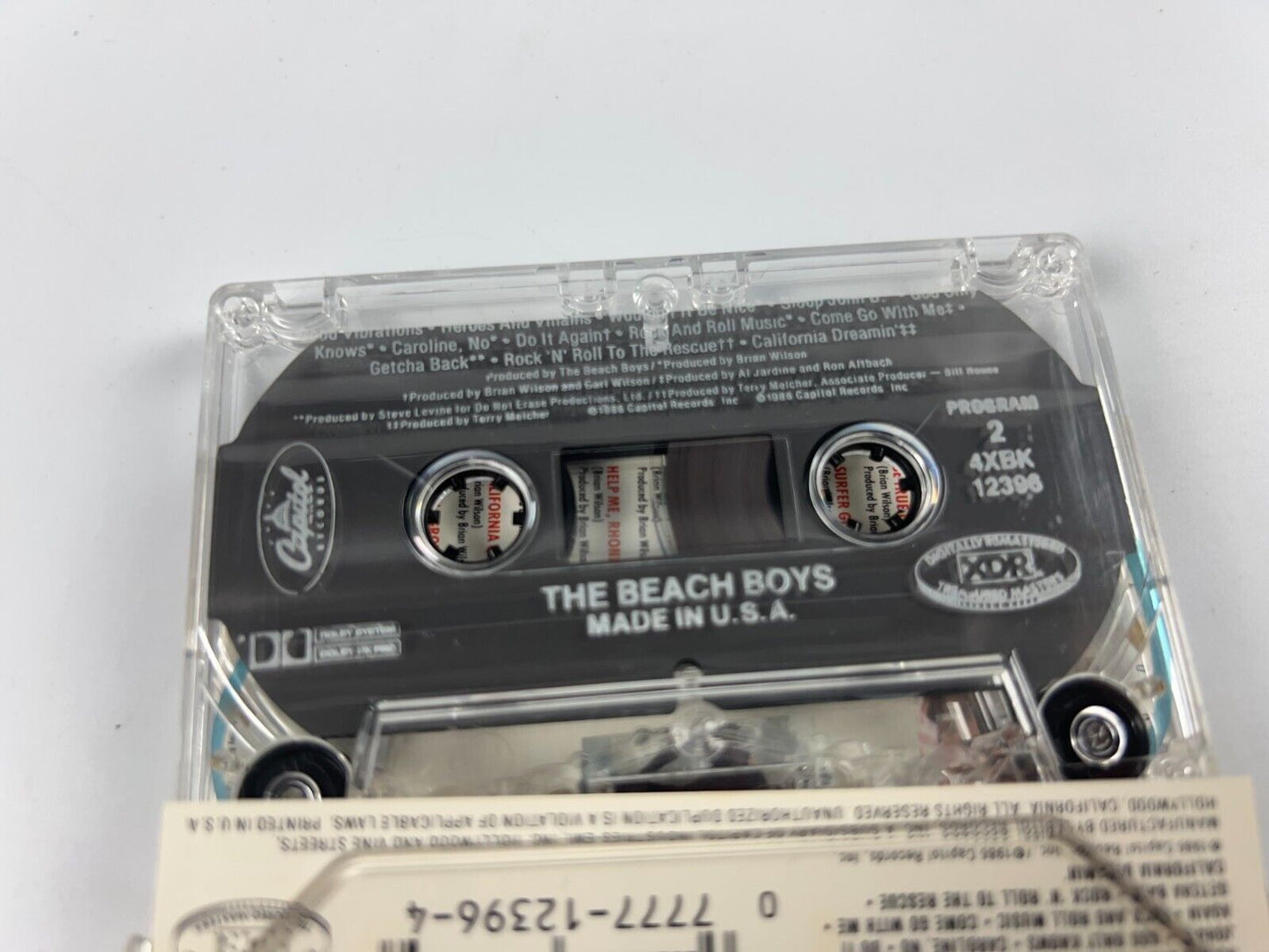 The Beach Boys - Made In U.S.A. 1986 (XDR Audio Cassette) Capitol 4XBK-12396
