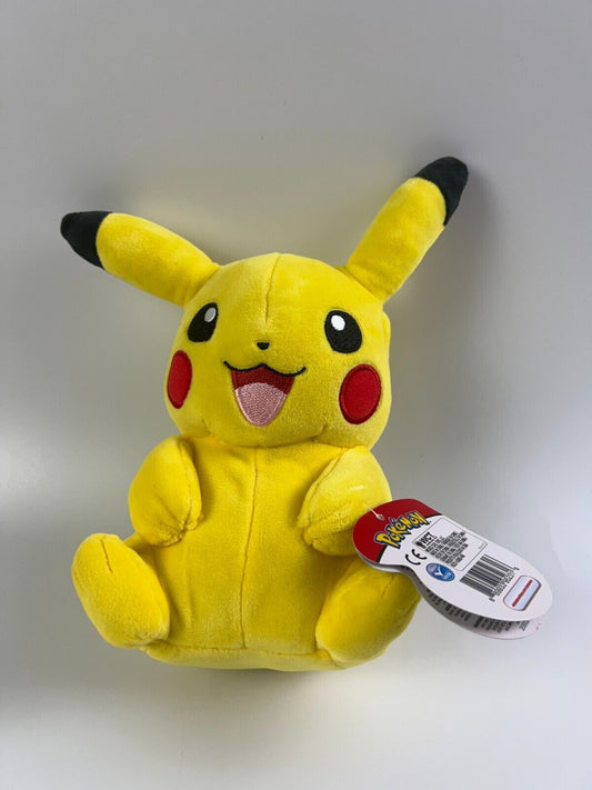 Pokemon PIKACHU Wicked Cool Toys 8-Inch Plush NEW With Tags! FREE SHIPPING!
