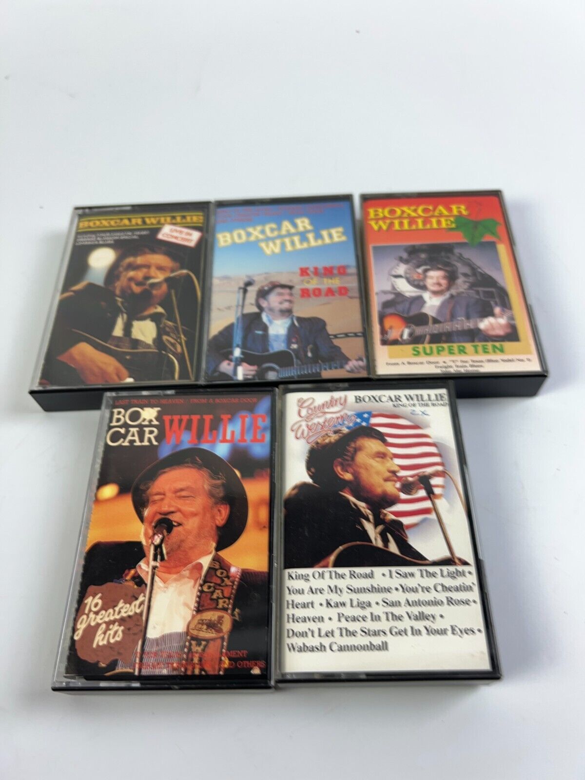 Boxcar Willie Cassette Tapes Lot of 5 Used