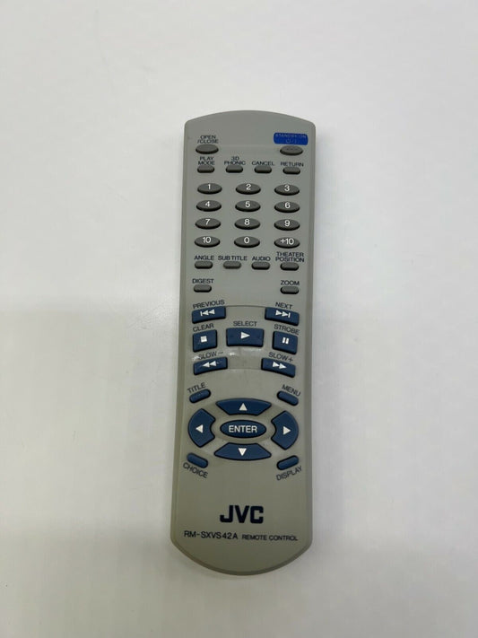 JVC RM-SXVS42A  Remote Control w/Battery Cover. Tested.