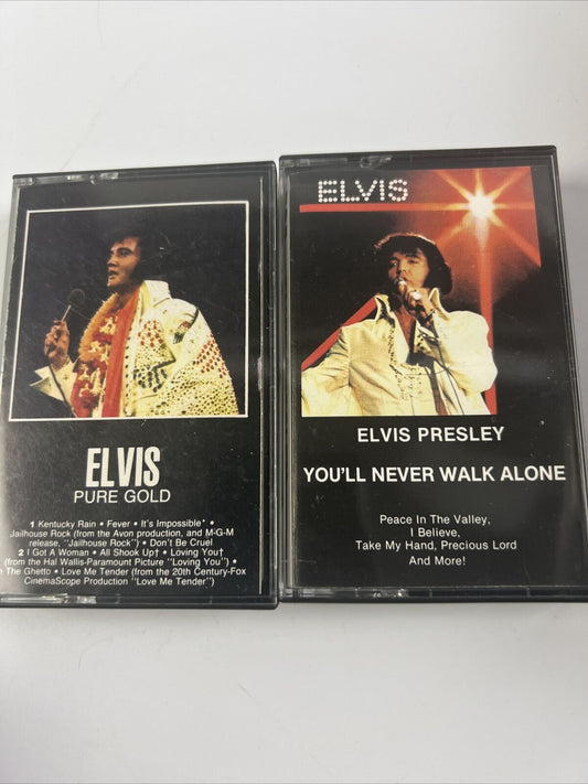 Elvis Presley - Pure Gold & You'll never Walk Alone RCA Cassette Tape