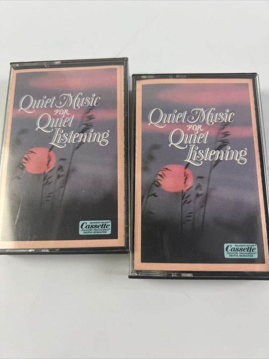 Quiet Music For Quiet Listening Cassette- 1985 Readers Digest- Tape 1 & 2