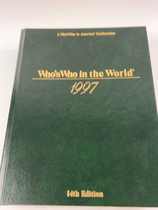 WHO'S WHO IN The World 1997 -MARQUIS PUBLICATION 14th edition