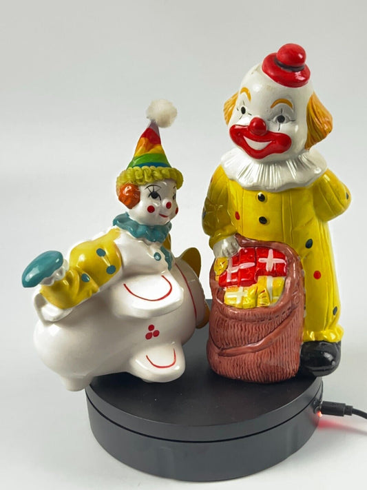 Vintage Clown Coin Bank Piggy Bank lot of 2