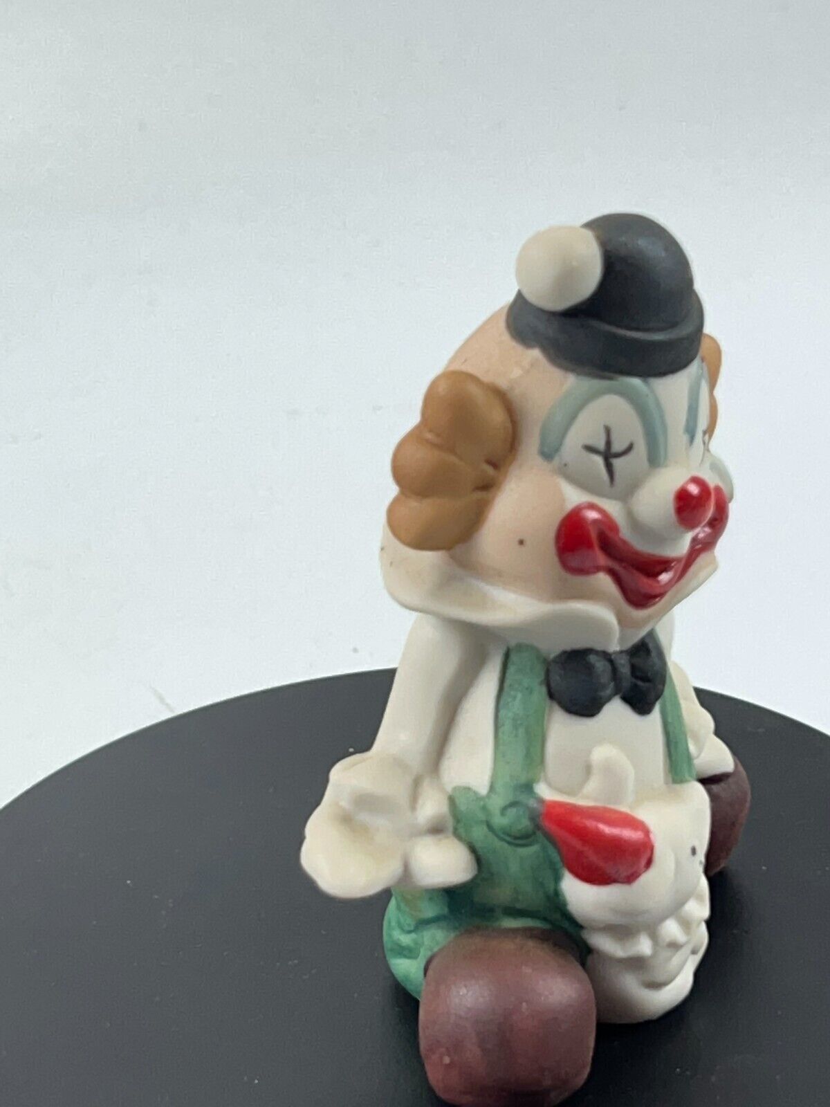 Vintage Original 4in Artmark Clowns Handpainted Ceramic