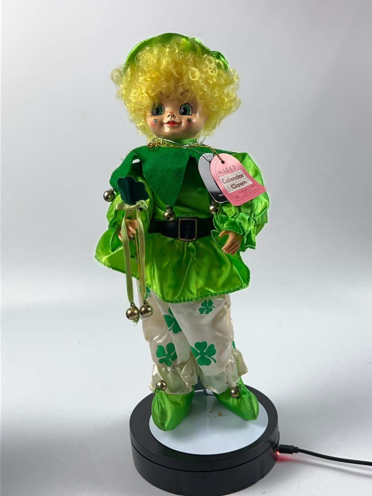 Brinn's Calendar Clown Doll March Limited Edition 1986 Irish St Patrick's Day