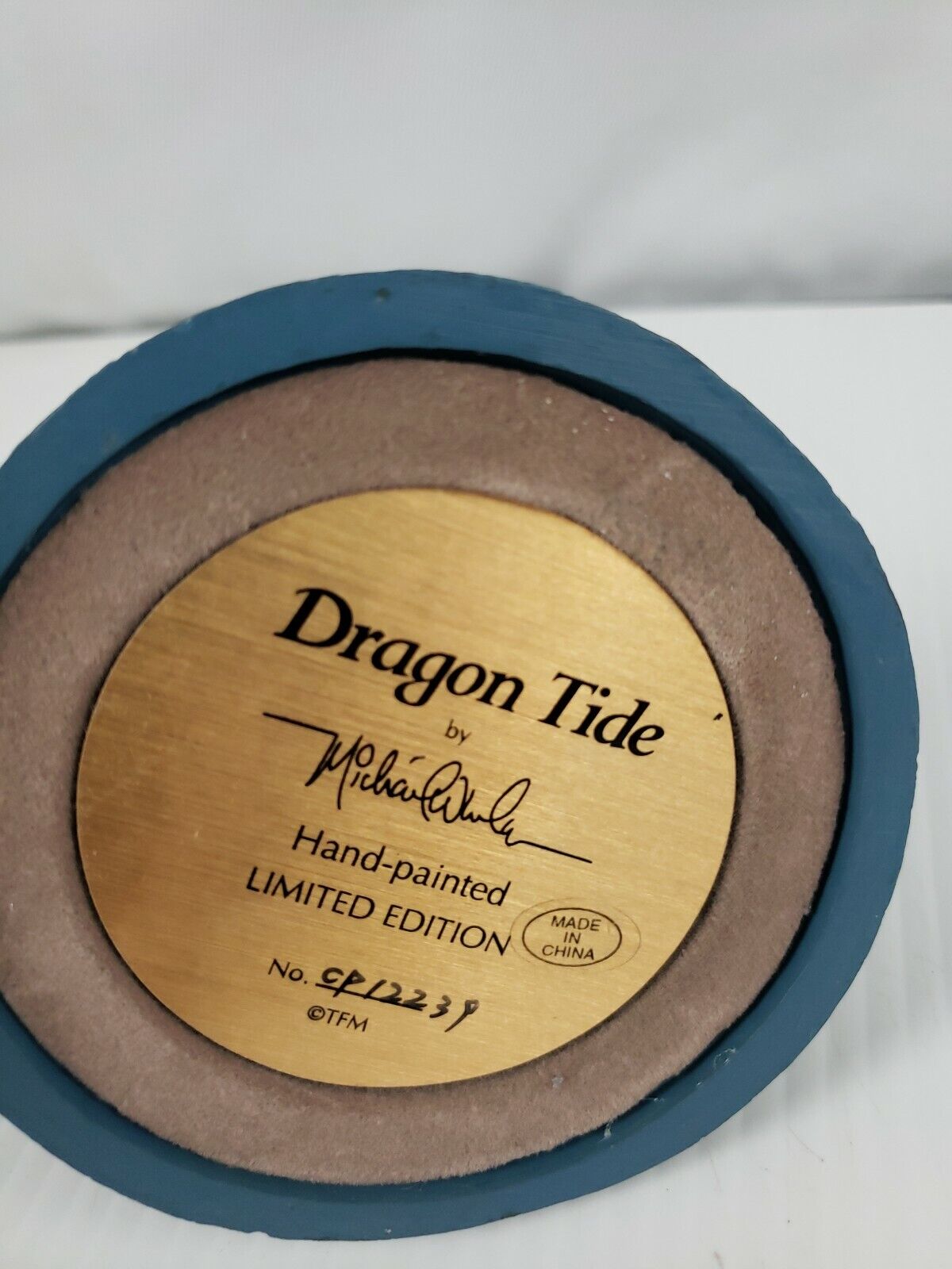 Franklin Mint Michael Whelan Dragontide Hand Crafted Edition Limitée